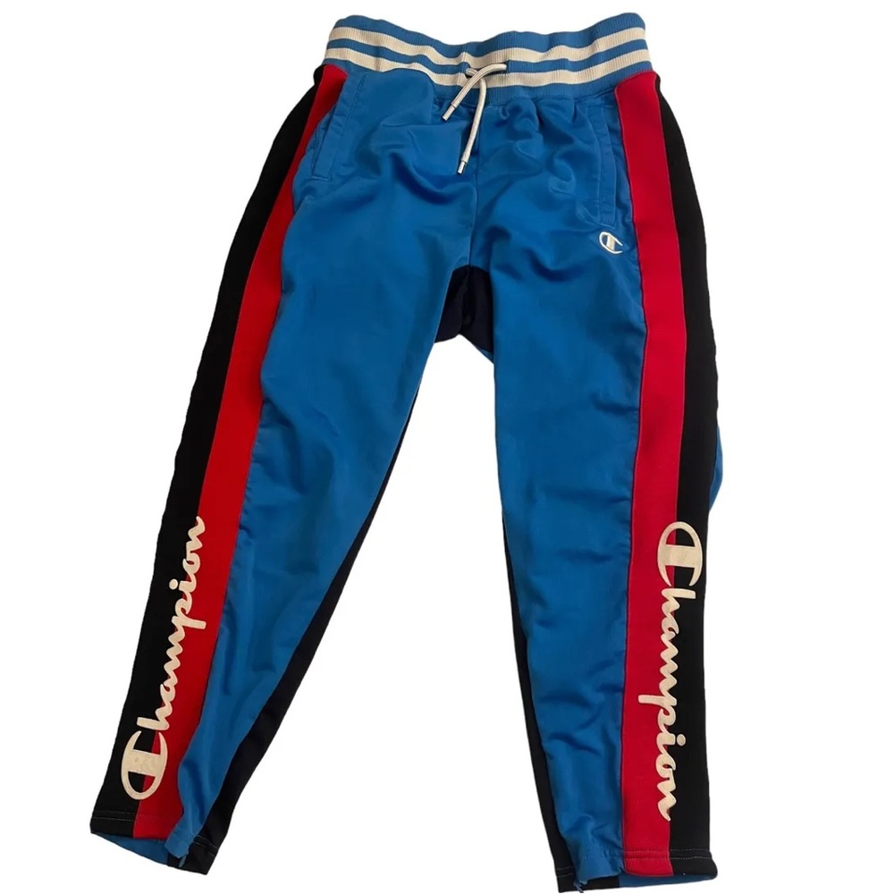 Champion red and blue joggers